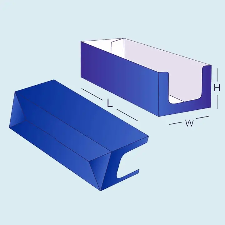 Auto-lock bottom display tray and box packaging
