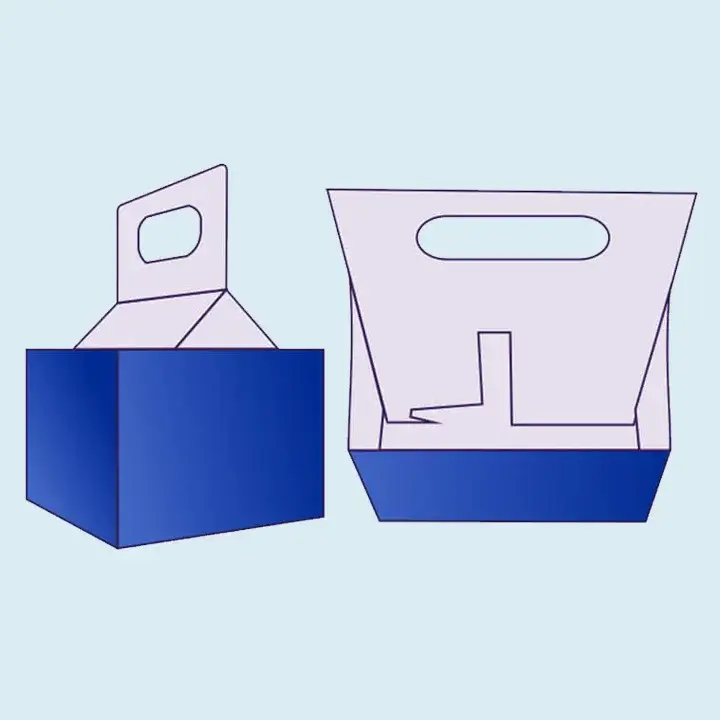 Cardboard bottle carrier box packaging