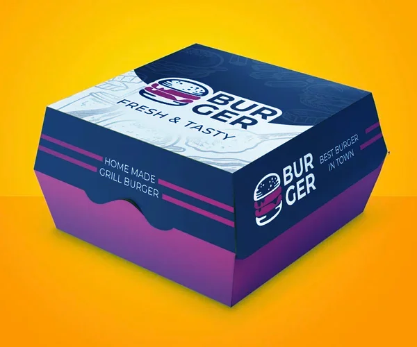 Cardboard Burger Box