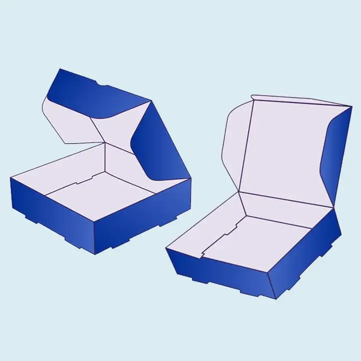 Double-locked wall lid packaging box