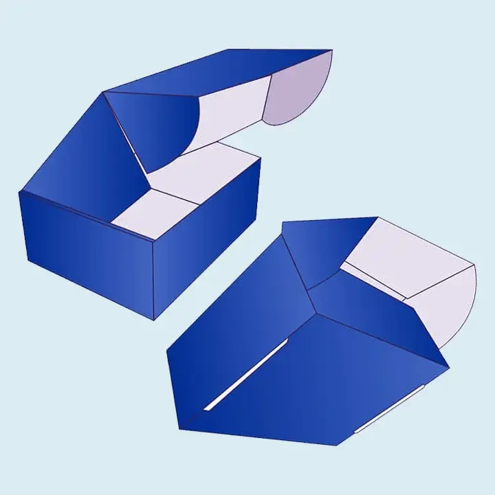 Double-wall mailer box with tuck front