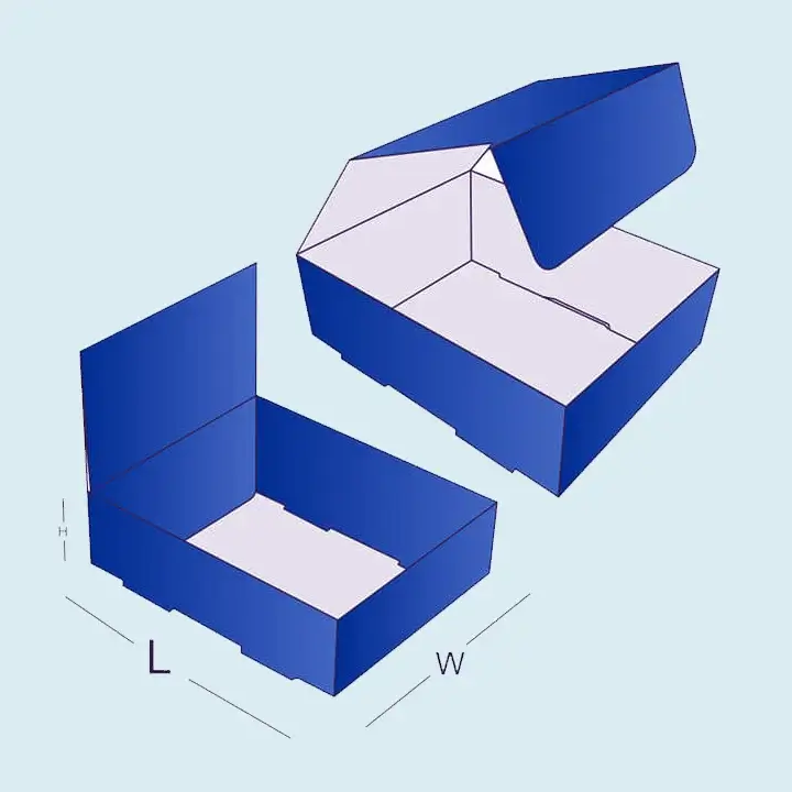 Double-wall tuck top packaging box