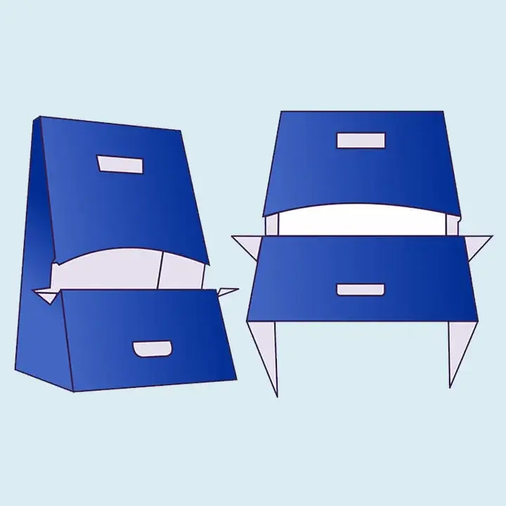 Easel counter display stand for retail products