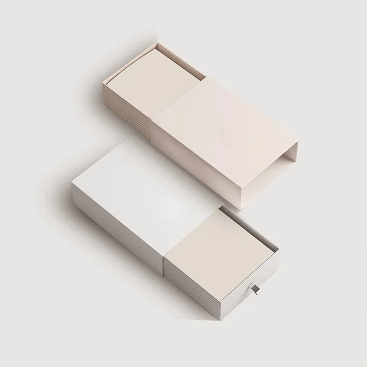 Paperboard drawer-style box that slides open to reveal sweet cookies