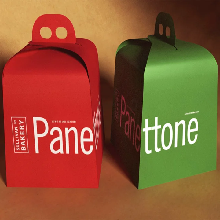 Bakery carrier boxes with easy-grip handles