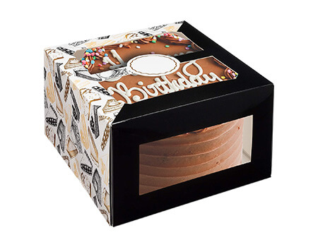 Custom Four Corner Cake Boxes