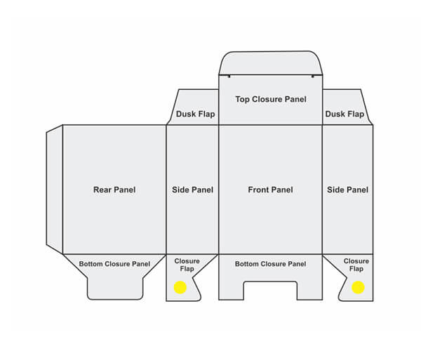 1-2-3 Bottom Box Dieline