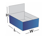 Custom 1-2-3 Bottom Display Box with Lid