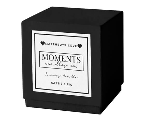 Luxury Rigid Black Candle Boxes