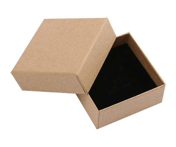 Two-Piece Natural Brown Kraft Rigid Packaging