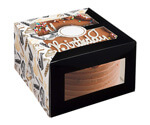 Custom Four Corner Cake Box with Window