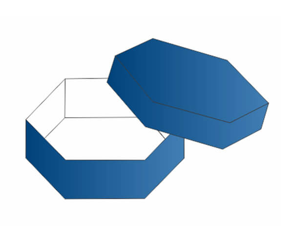 Hexagon Two-Piece Boxes