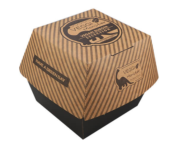 Custom Printed Kraft Burger Box