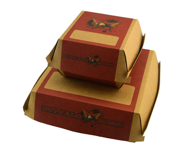 Custom Made Kraft Burger Boxes