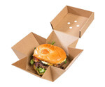 Die-Cut Natural Brown Kraft Burger Box