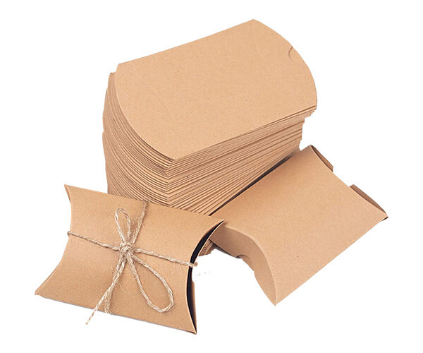 Custom Made Kraft Pillow Boxes