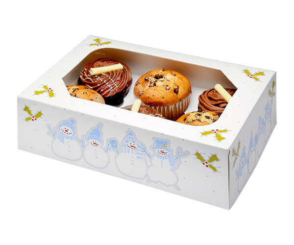 Custom Printed Muffin Box with Window