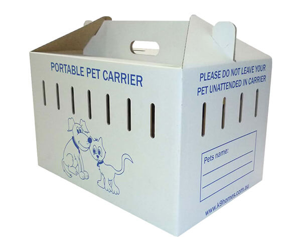 Animal carrier outlet box