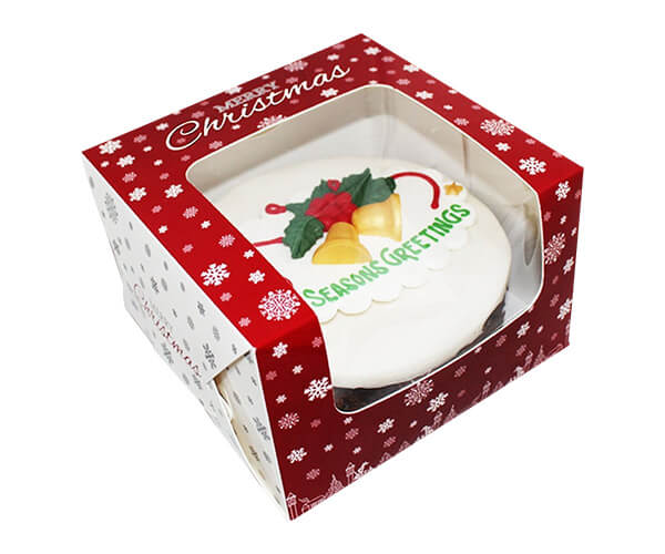 Custom Printed Self-Lock Cake Box with Window