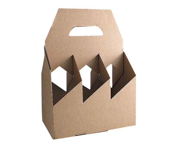 Cardboard Six-Pack Bottle Carrier Packaging
