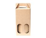 Cardboard Two-Pack Bottle Carrier Packaging