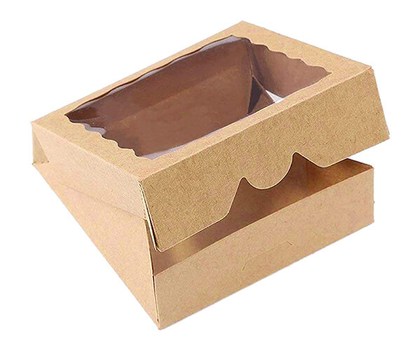 Die-cut Window Box Packaging With Plastic Patch